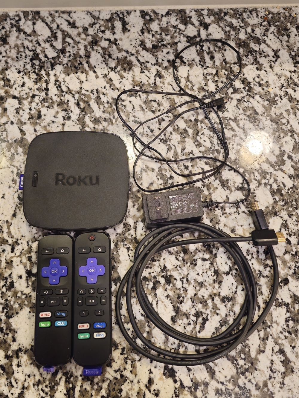 Roku Ultra Streaming Hub with Dual Black Remotes and HDMI Cable